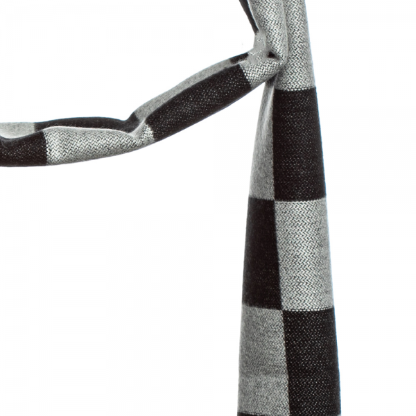 Мъжки шал Henel черен със сиво, 2 - Kalapod.bg